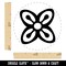 Bese Saka Adinkra African Flower Unity Abundance Rubber Stamp for Stamping